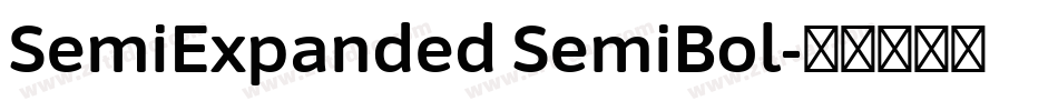 SemiExpanded SemiBol字体转换